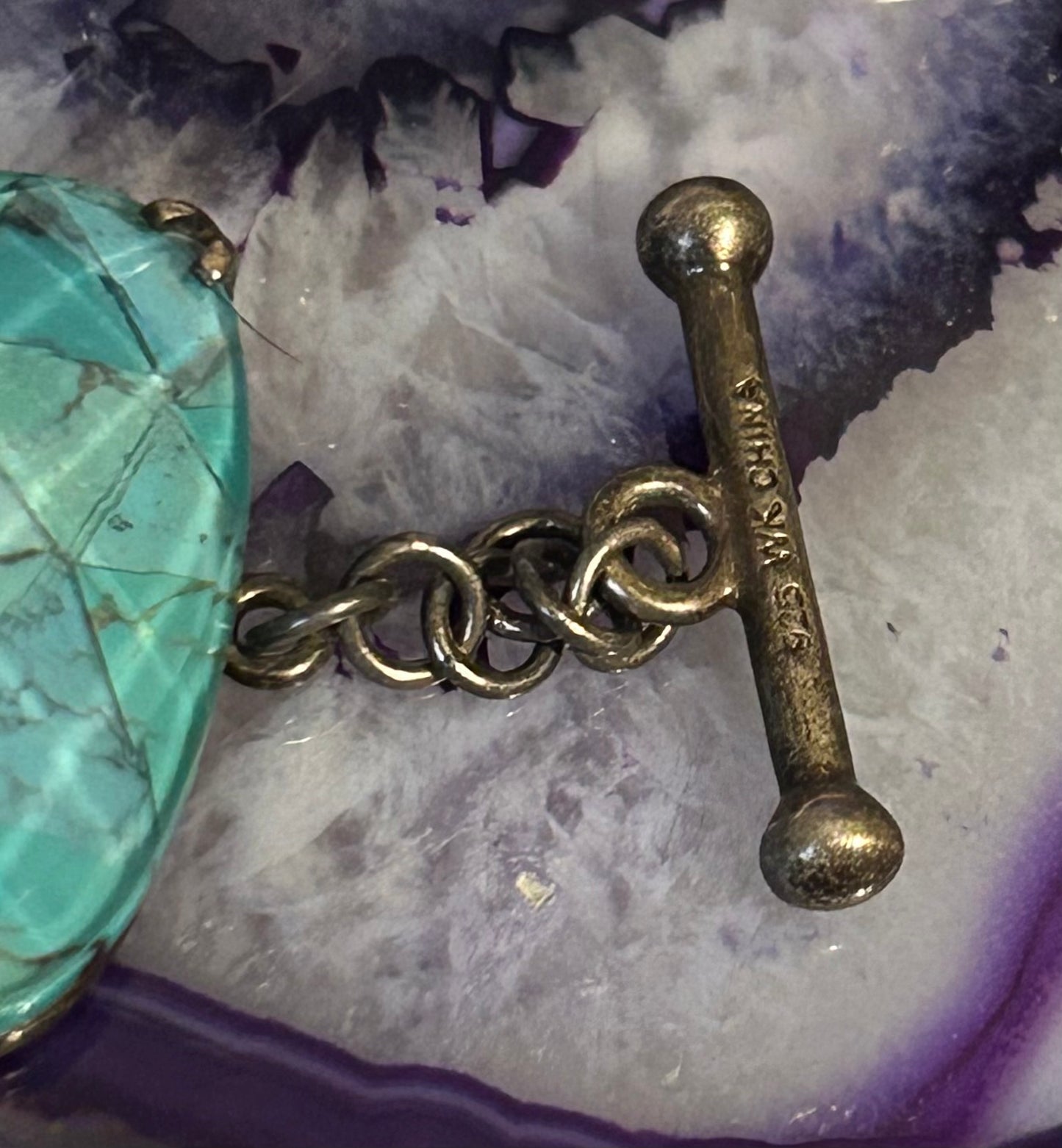 Vintage Whitney Kelly Sterling Silver Faceted Lapis & Turquoise Link Bracelet