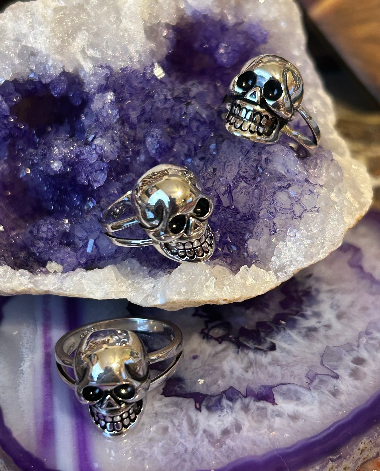Sterling Silver Modern Skull Ring