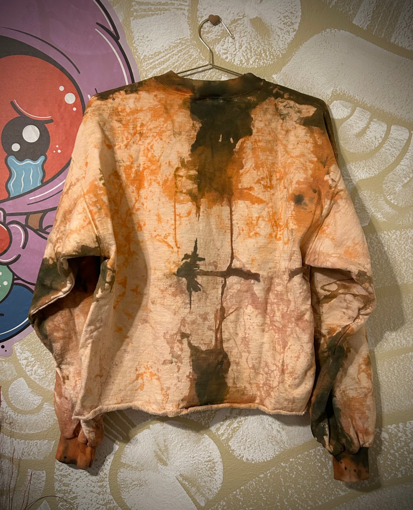 KID GRIMM “Spooky Season” Custom Dyed Crewneck Sweatshirt • Oversized M