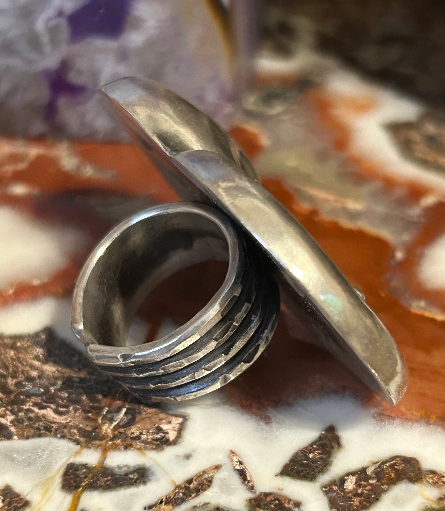 GuzFurbished X Vtg Taxco • Moon, Sun, & Star Statement Ring