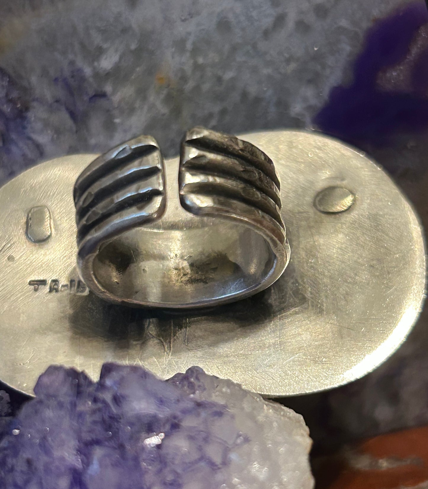 GuzFurbished X Vtg Taxco • Moon, Sun, & Star Statement Ring