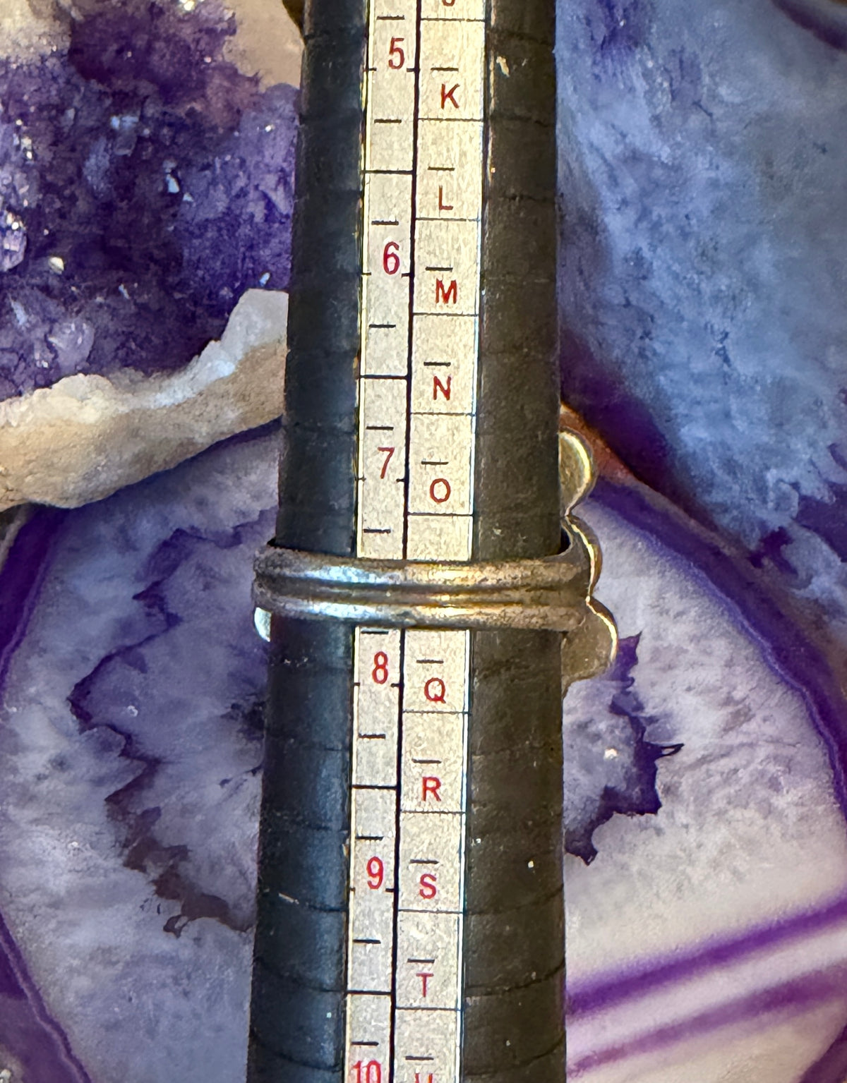 Vintage Sterling Silver Estate Natural Turquoise Ring Size 7.5