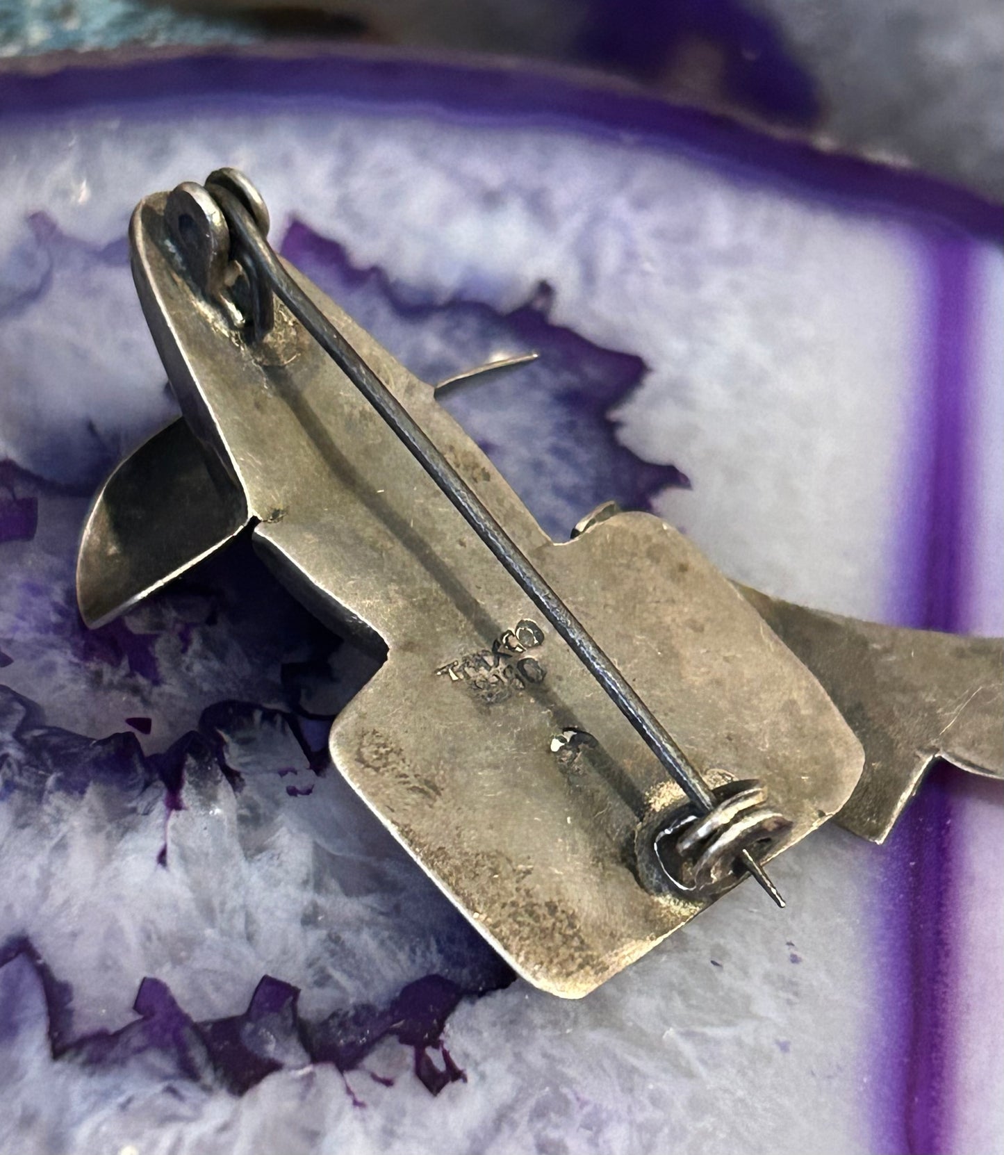950 Silver Taxco Mexico Matador Mask Face Rare Brooch Pin