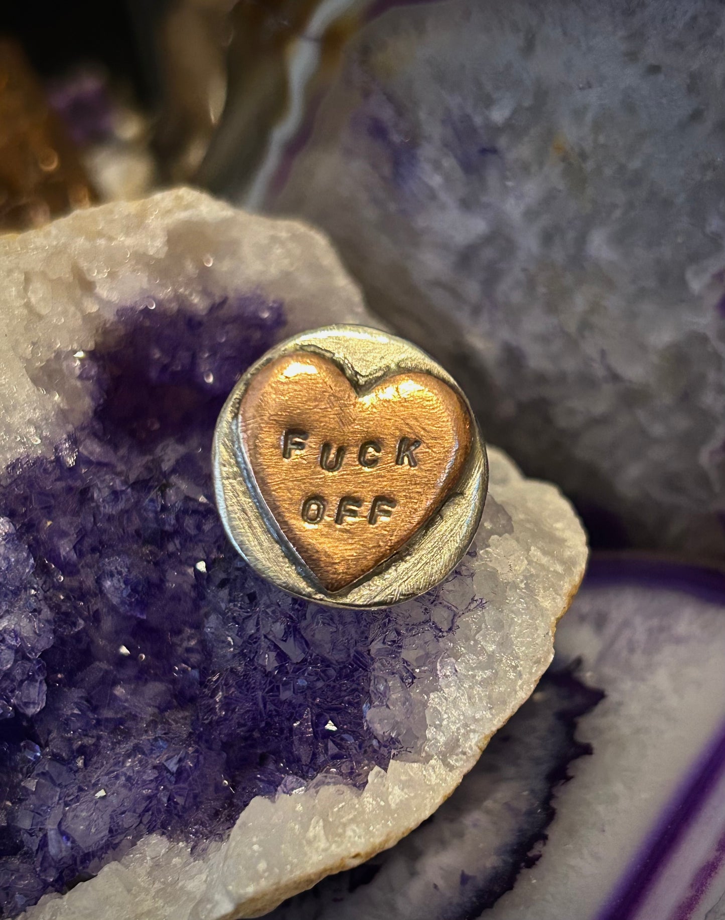 GUZ LOVE SWEETHEART RING 2.0 • “F*CK OFF”