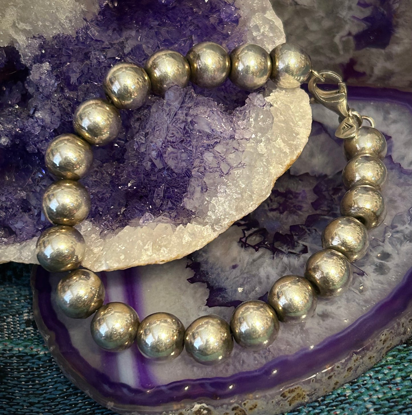 Vintage Sterling Silver Silpada 9mm Ball Bracelet