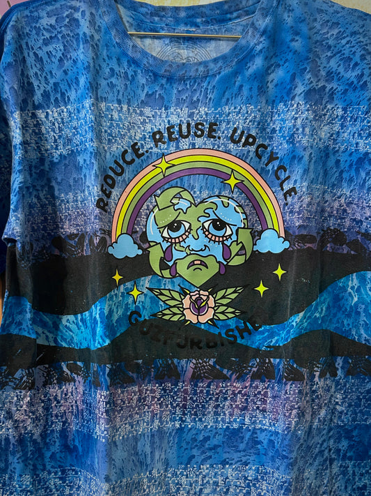 GuzFurbished AOP Vintage Logo T-Shirt • Size XL