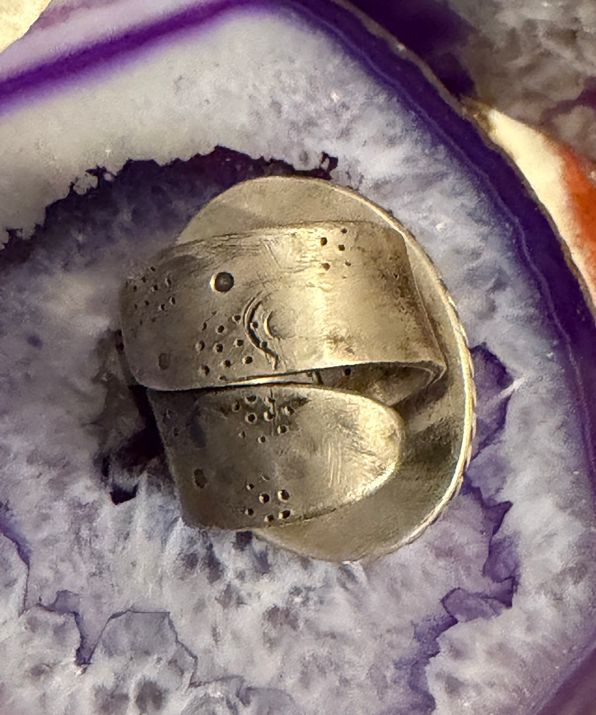 GUZ LOVE NO.111 • Statement Labradorite Skull Ring