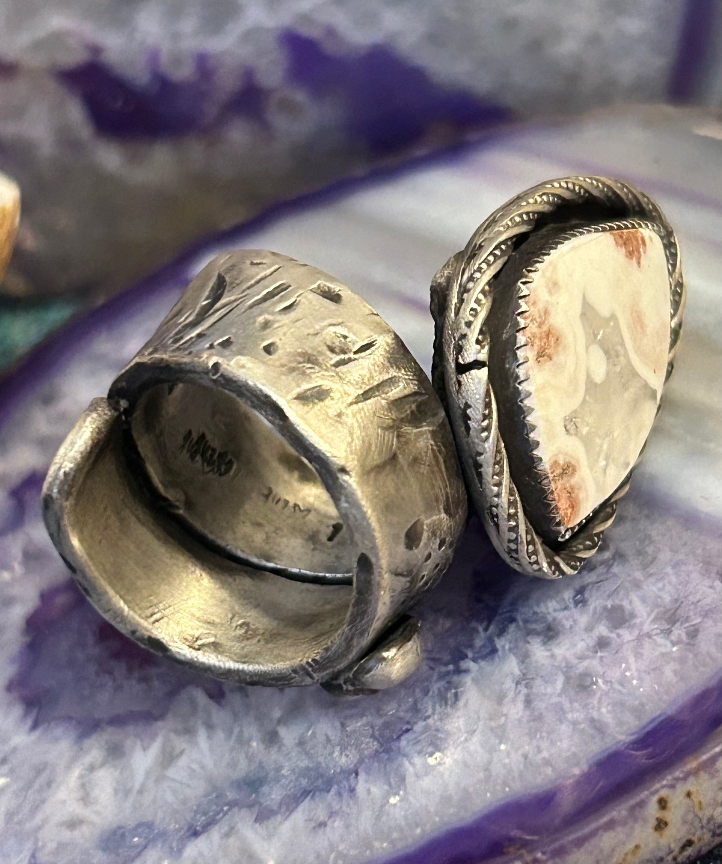 GUZ LOVE NO.100 • Sterling Silver “Apocalypse Rhodochrosite” Ring