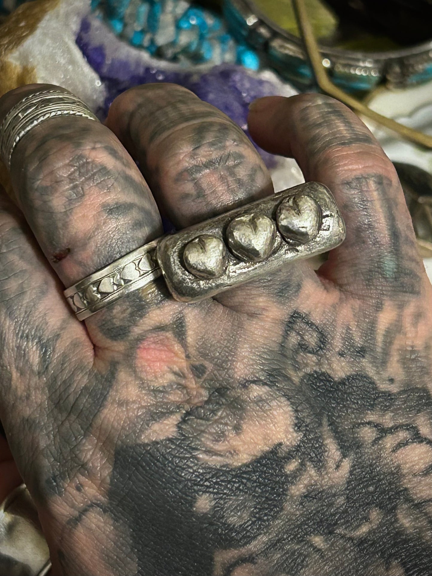 GUZ LOVE’s Bar Hearts Ring • MADE TO ORDER