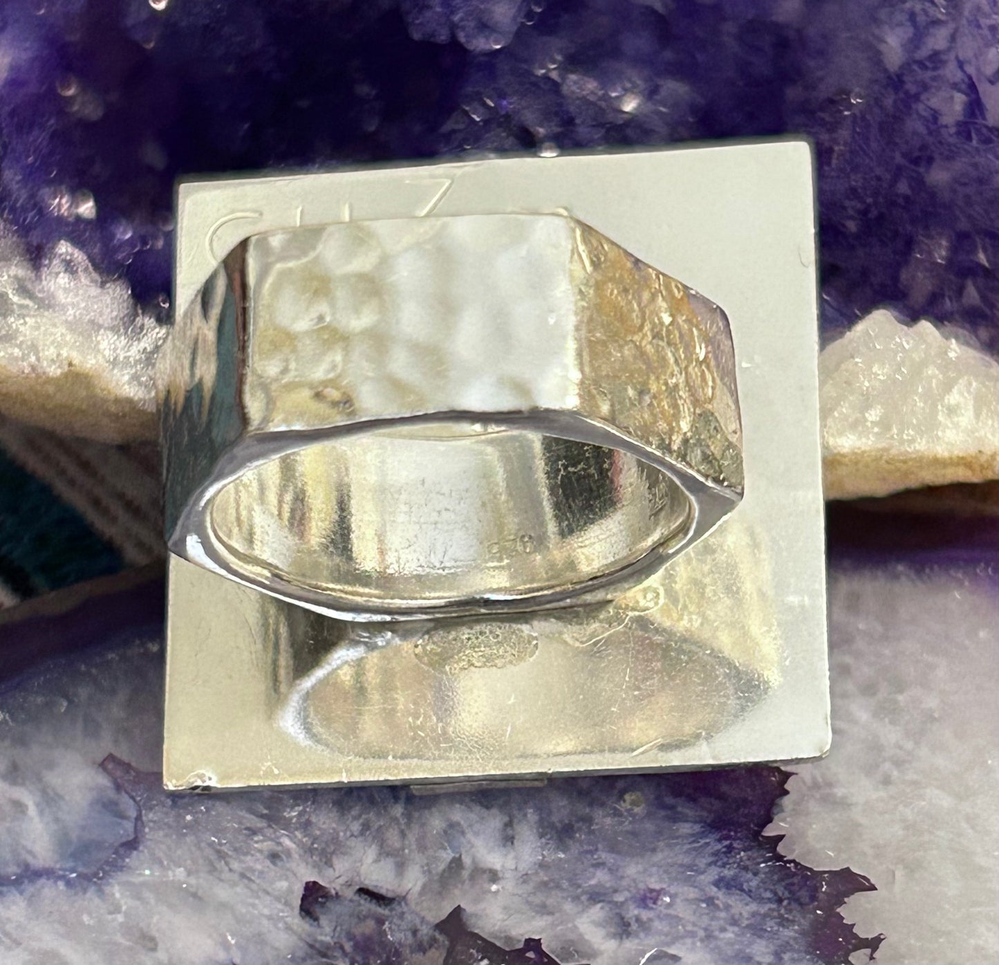 GuzFurbished Moonlight Palm Sterling Ring Size 9