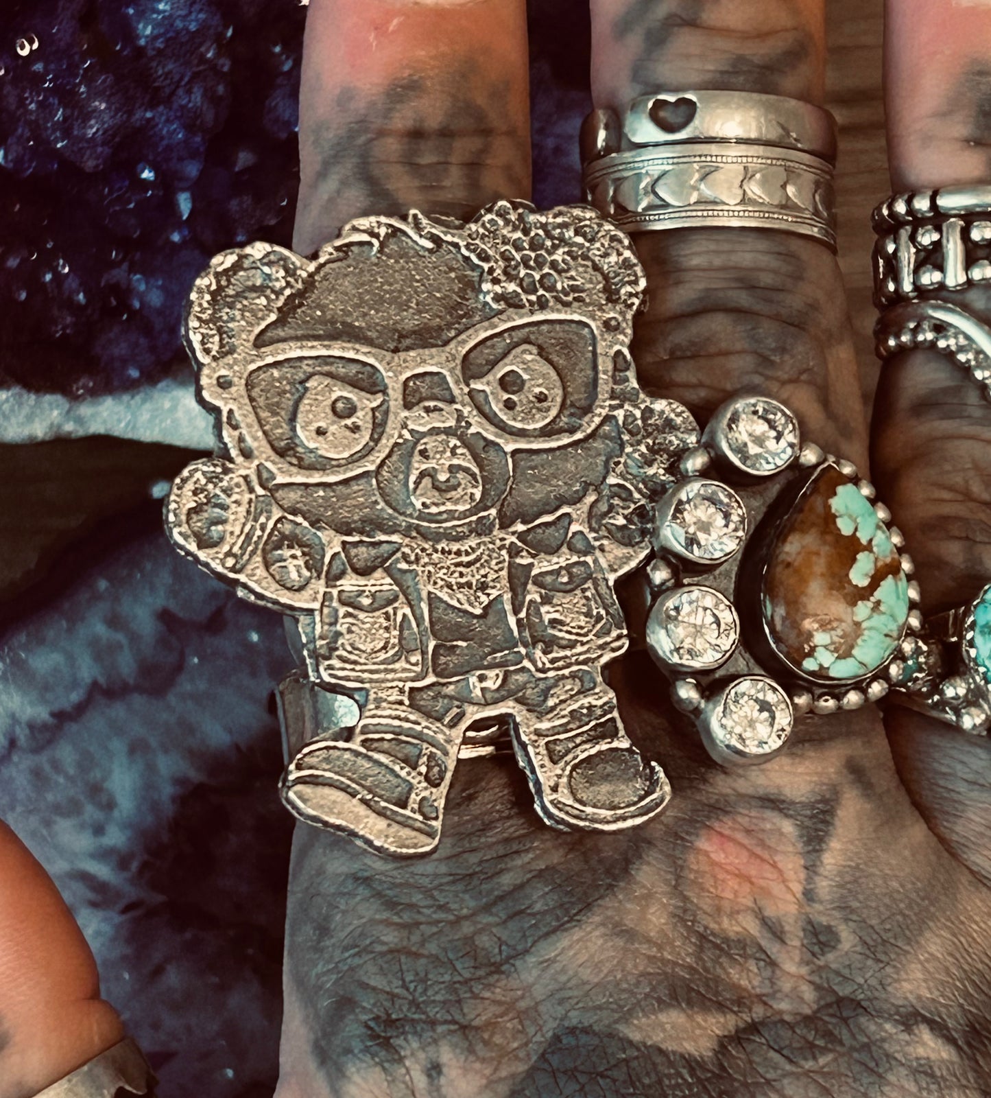 *Made to Order* GUZ LOVE Sterling Silver Character Rings